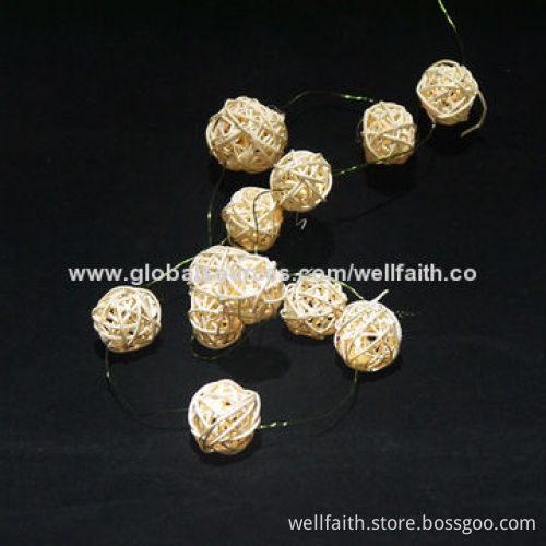Fantastic Christmas tree string lights with Woven ball